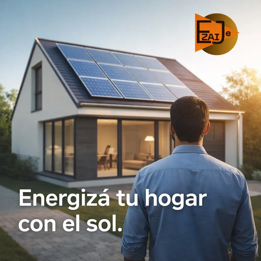 Imagen sobre panel fotovoltaico